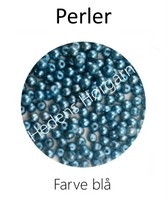 Perler 3 mm farve blå